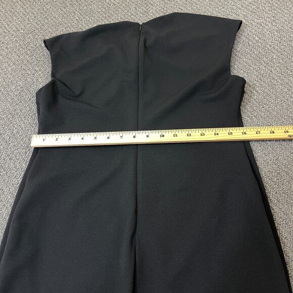 Hale Bob Dress Womens Size Large Bodycon Midi Dress Cocktail Black Animal Print - Picture 9 of 13